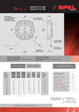 Load image into Gallery viewer, SPAL Universal Fan 06" Fan Straight Blade Pull 12V (313CFM) (53mm Deep)