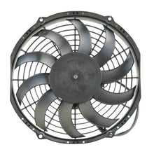 Load image into Gallery viewer, SPAL Universal Fan 10" Fan Skew Blade Pull 12V (708CFM) (52mm Deep)