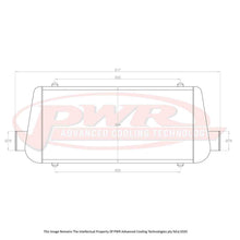 Load image into Gallery viewer, UNIVERSAL Aero2 Intercooler 600 x 300 x 81mm With 3" Outlets
