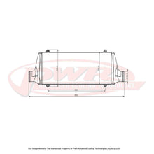 Load image into Gallery viewer, Street Series Intercooler - Core Size 600 x 200 x 68mm, 2.5" Outlets