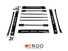 Load image into Gallery viewer, Nissan Navara (2007-2019) D40 & NP300 Dual Cab ULTIMATE Roof Rack - Integrated Light Bar & Side lights