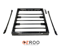 Load image into Gallery viewer, Nissan Navara (2007-2019) D40 & NP300 Dual Cab ULTIMATE Roof Rack - Integrated Light Bar & Side lights