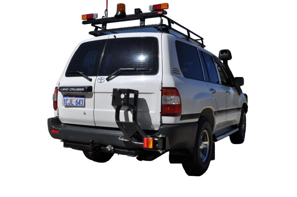Toyota Landcruiser 100 Series (1997-2007) RHS IFS Outback Accessories Single Wheel Carrier