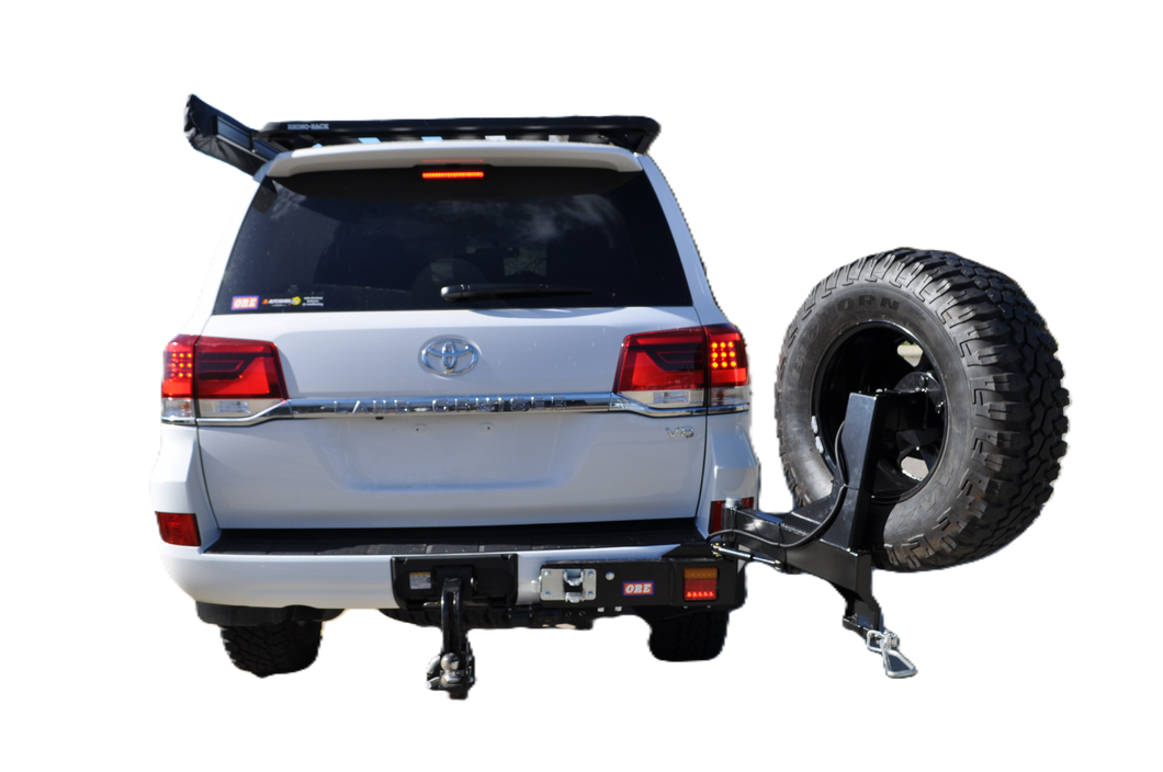 Toyota Landcruiser 200 Series (2012-2015) RHS VX/Sahara or GXL with optional sensors Outback Accessories Single Wheel Carrier
