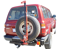Load image into Gallery viewer, Toyota Landcruiser 80 Series (1990-1998) RHS Outback Accessories Single Wheel Carrier