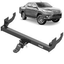 Load image into Gallery viewer, TAG Heavy Duty Towbar & Direct Fit Wiring For Toyota Hilux Models With No Rear Bumper Step (08/2008 - 09/2015)