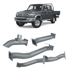 Load image into Gallery viewer, Redback Extreme Duty 4" DPF Back Exhaust with Muffler Delete for Toyota Landcruiser 79 Series