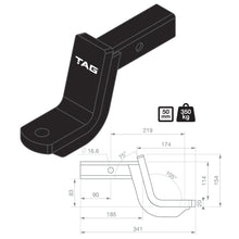 Load image into Gallery viewer, TAG Tow Ball Mount Kit and Direct Fit Wiring Harness for Toyota Landcruiser 200 Series (08/2007 - 12/2021)