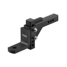 Load image into Gallery viewer, TAG Adjustable Heavy Duty Tow Ball Mount 90° Face, 50mm Square Hitch - 174mm Drop, 199mm Rise