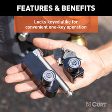 Load image into Gallery viewer, CURT Rebellion XD Tongue And Hitch Lock Set