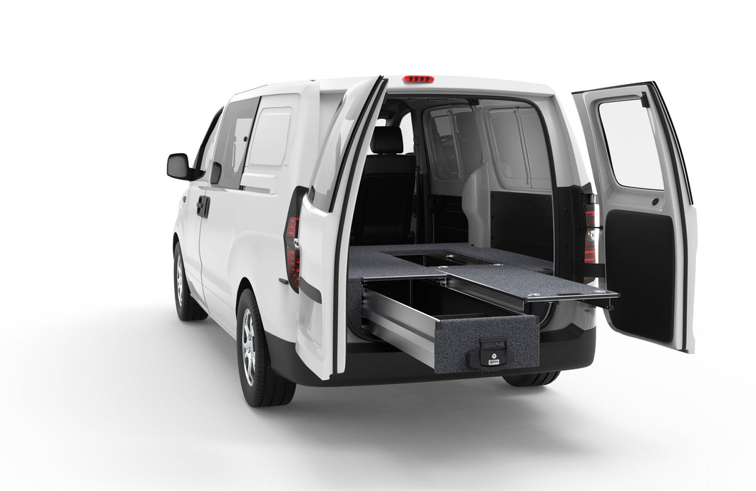 Hyundai iLoad (2009-2021) Rear Access 4WD Interiors Single Roller Floor Drawers Van