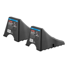 Load image into Gallery viewer, CURT Wheel Chock Set (Up To 17&quot; Wide Wheels)
