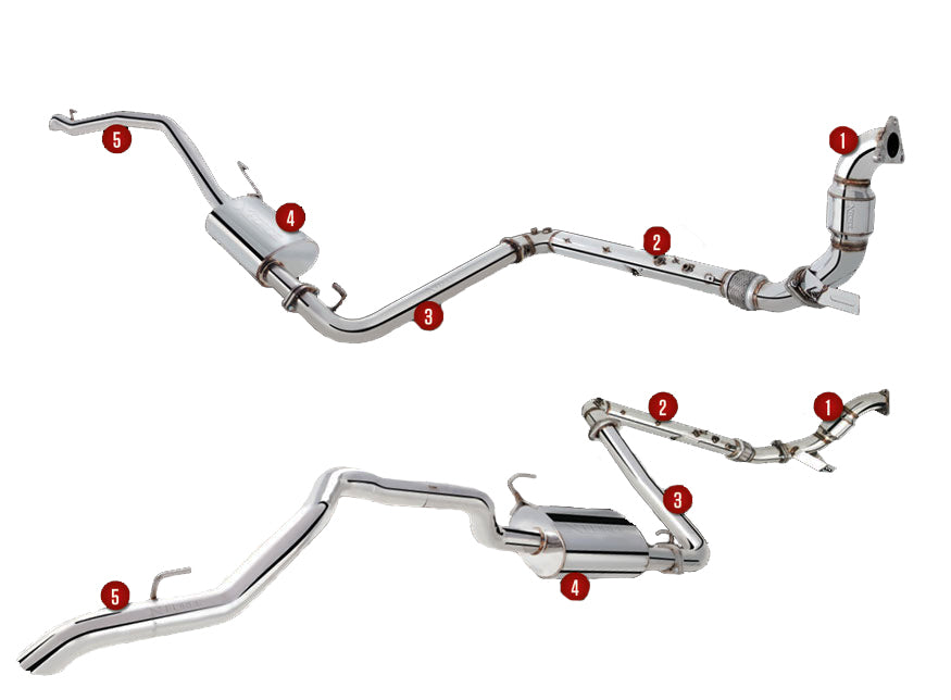 XForce 4x4 Exhaust System for Nissan Pathfinder (07/2005 - 12/2013)