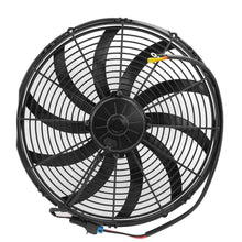 Load image into Gallery viewer, SPAL Universal Fan 16&quot; Fan Skew Blade Pull 12V Extreme Performance (2460CFM) (93mm Deep) (Includes Gasket &amp; Wiring Loom)
