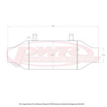 Load image into Gallery viewer, PWR Liquid to Air Barrel Intercooler 6&quot; x 10&quot; With 3&quot; Outlets
