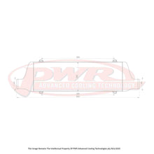 Load image into Gallery viewer, Racer Series Intercooler - Core Size 600 x 200 x 68mm, 2.5&quot; Outlets
