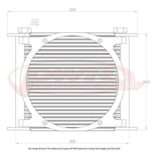 Load image into Gallery viewer, Universal Engine Oil Cooler Plate and Fin 280 x 256 x 37mm (28 Row) suits 9&quot; SPAL Fan
