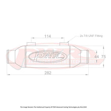 Load image into Gallery viewer, Universal Water To Oil Engine Oil Cooler  3&quot;x 3&quot;x 6&quot; With 44mm Water Outlets
