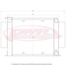 Load image into Gallery viewer, Mazda RX2 - RX7 (1970-1985) Series 1-3 12A &amp; 13B 55mm Radiator with mounts to suit 16&quot; SPAL Thermo
