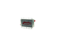 Load image into Gallery viewer, 42mm Universal Oil / Fuel Cooler Module With Twin Fan Shroud Assembly
