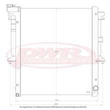 Load image into Gallery viewer, Mitsubishi Triton (2006-2015) ML-MN 3.5L / 3.5L Diesel PWR 42mm Closemesh Radiator - Straight Lower Outlet
