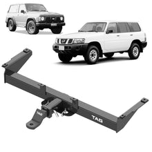 Load image into Gallery viewer, TAG Heavy Duty Towbar &amp; Direct Fit Wiring Kit for Nissan Patrol GQ GU Wagons Only (12/1997 - on)
