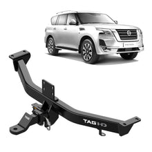 Load image into Gallery viewer, TAG Heavy Duty Towbar &amp; Direct Fit Wiring For Nissan Y62 Patrol Series 1-5 (12/2012 - On)
