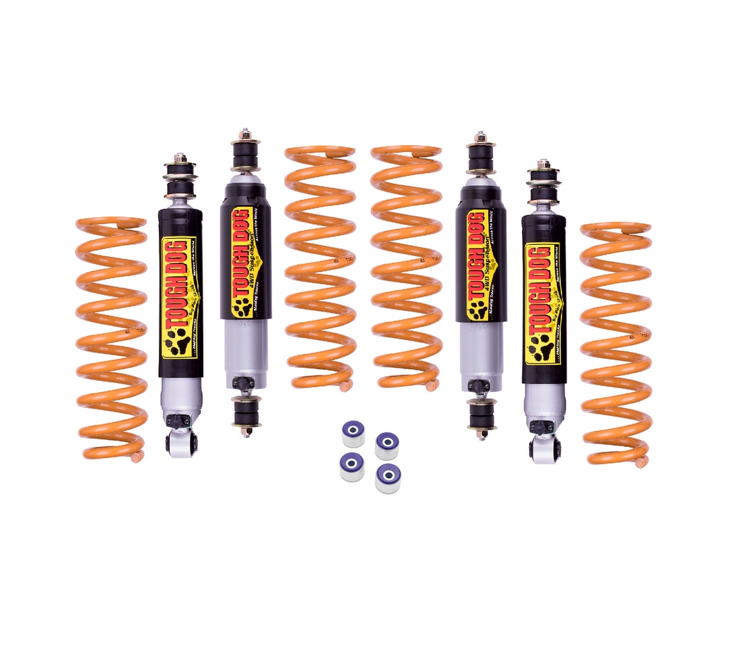 Landcruiser (1990-2007) 80/105 Series 50mm suspension lift kit - Tough Dog Adjustable 45mm Shocks