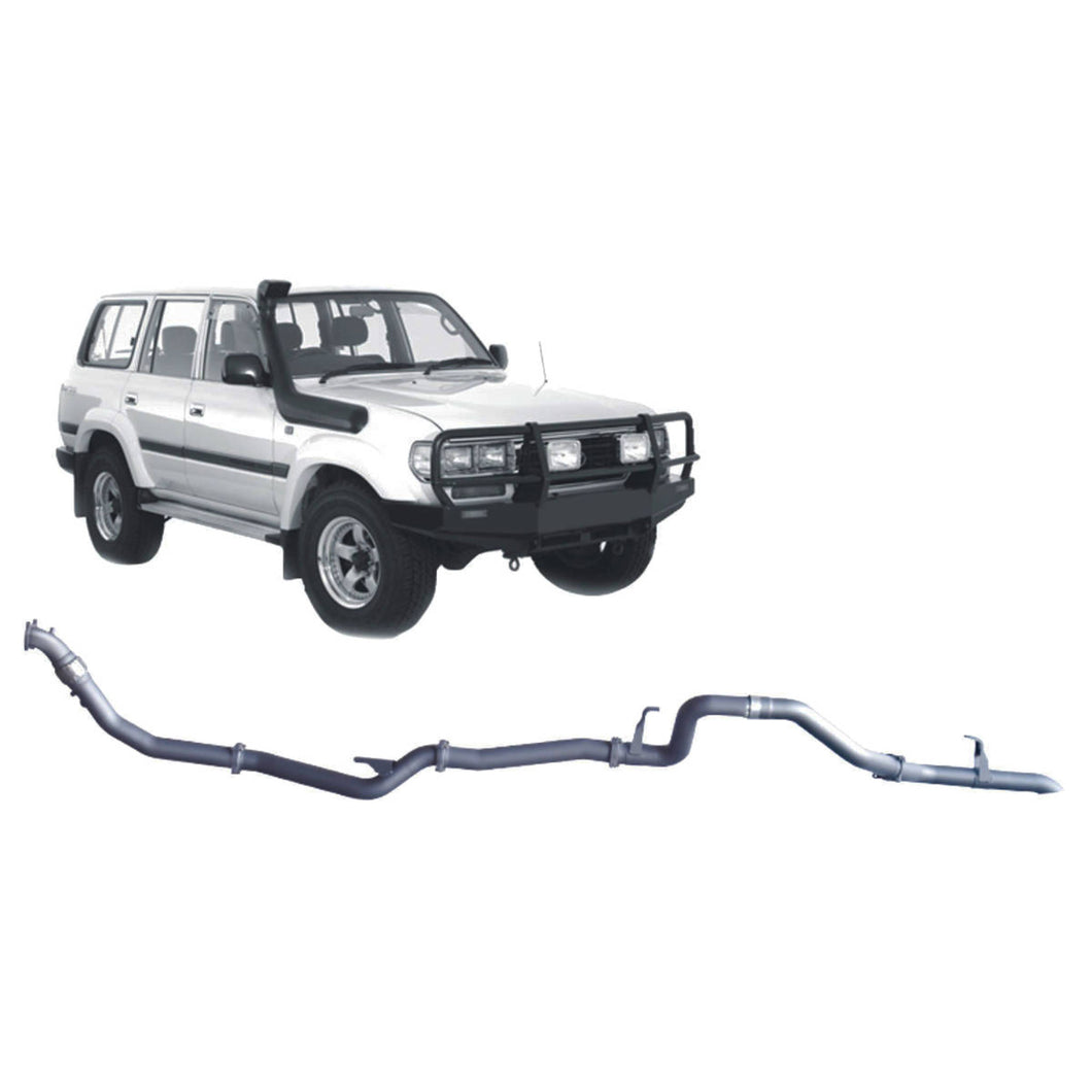 Redback 4x4 Extreme Duty Exhaust for Toyota Landcruiser 80 Series 4.2L 1HD-T/FT (01/1990 - 02/1998)