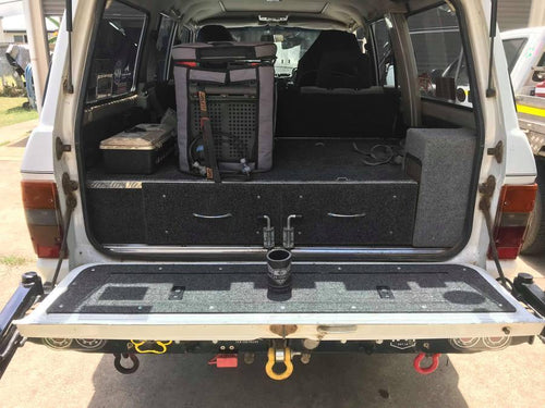 Toyota Landcruiser 60 Series Tailgate Storage (SKU: HF60TS) - Canyon Off-Road
