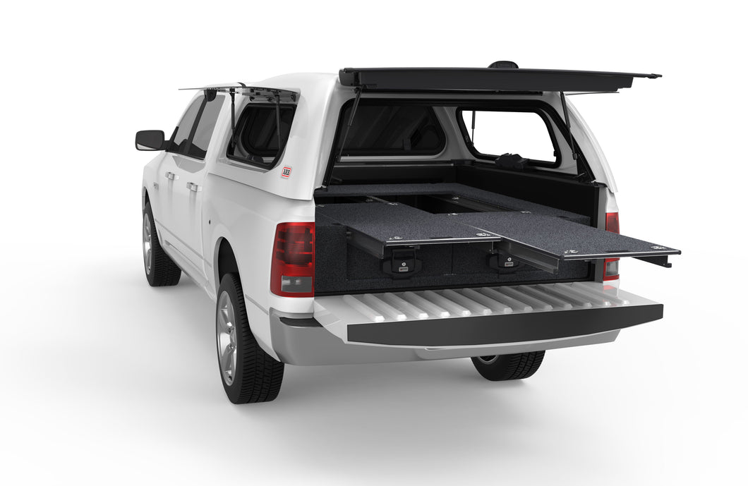 Ram 1500 (2020-2025) 1500 4WD Interiors Dual Roller Floor Drawers Express Quad Cab